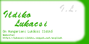 ildiko lukacsi business card